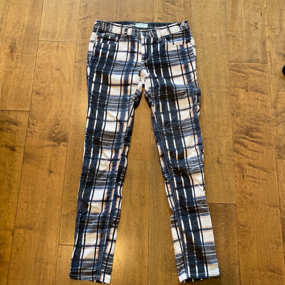 Free People Plaid Cords